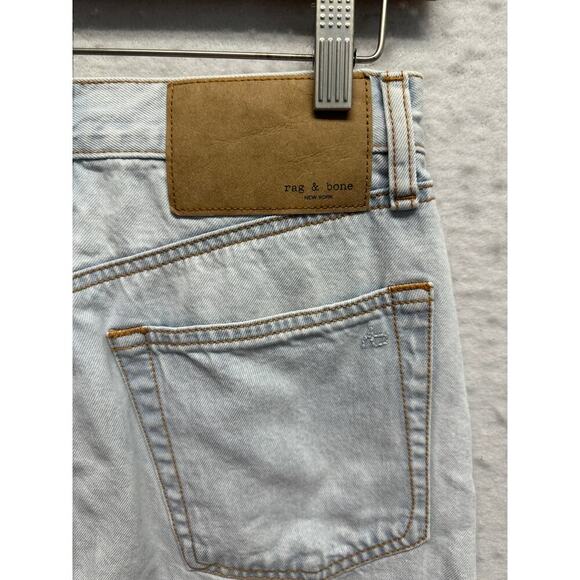 Rag & Bone High Rise Mini Skirt Primrose Light Denim Size 25 Festival Concert - Picture 8 of 11